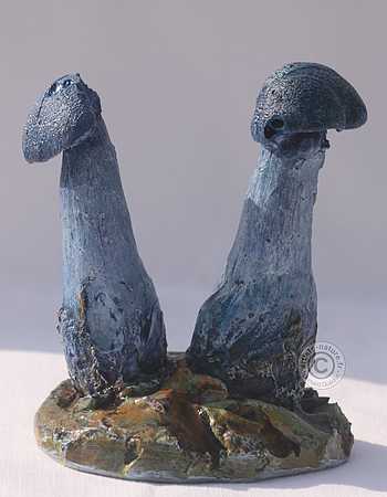 Figurine de Cortinarius violaceus Figurine de Cortinarius violaceus
