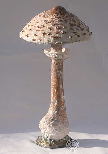 Lepiote élevée, statuette champignon coulemelle