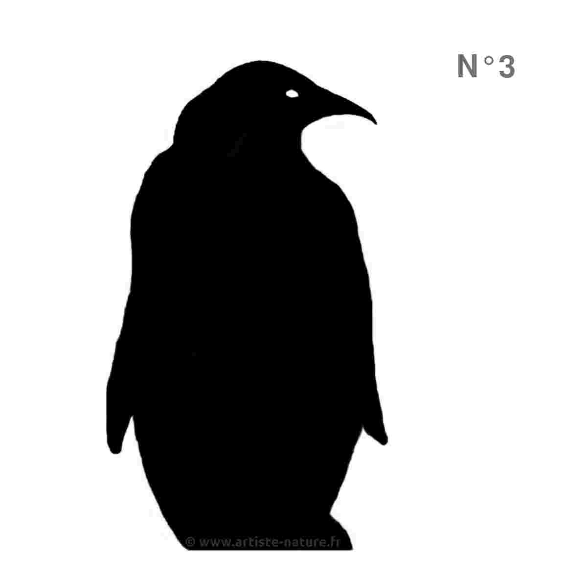 Silhouette Pingouin Manchot Empereur N°3